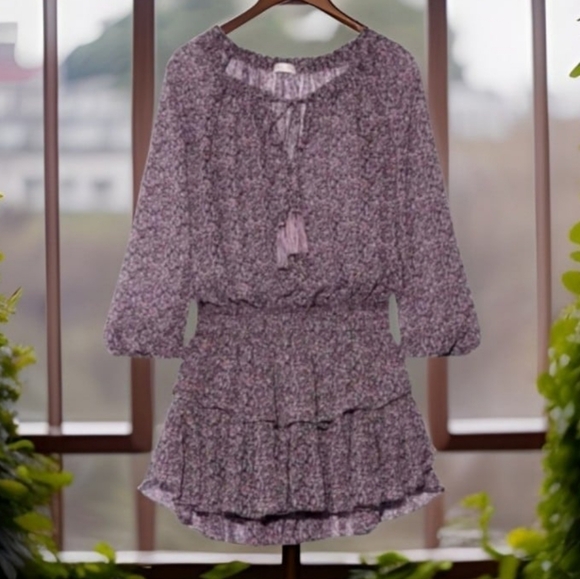 Loveshackfancy Popover Georgette Mini Dress XS - Picture 5 of 9